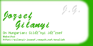 jozsef gilanyi business card